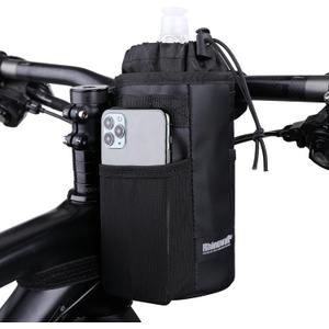 Cycling Water Bottle Holder Bicycle Snack Bag Bike Cup Holder fit for Holding Large Cups, Coffee Mug, Phone, Sunglasses
