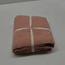 King Duvet Cover Set- 100% Washed Cotton 3 Pcs Soft Comfy Breathable Chic Linen Feel Bedding, 1 Duvet Cover and 2 Pillow Shams, Pink