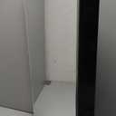 IDYLLOR Black Plastic Medicine Mirror Cabinet for Bathroom with 16 x 28 inch Beveled Edge Mirror, Recessed and Surface Mount