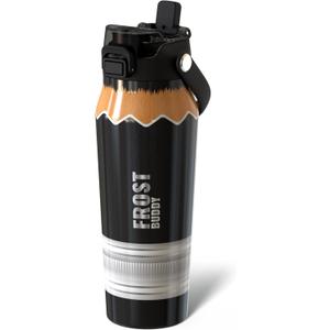 Frost Buddy 24oz Insulated Water Bottle with Straw & Chug Lid | Leak-Proof Stainless Steel | 24-Hours Cold | Sweat-Proof, Cup Holder Friendly | Ideal for Gym, Travel, Sports & Everyday Hydration