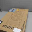 shinic Window Fan with Reversible Airflow Quiet, Twin 9" Blades, Full Remote Control, 3 Functions-3 Speeds, Bathroom Kitchen Window Exhaust Fan, Width Adjustable (From 23.5" to 37") ETL Certified
