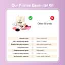 Axene At Home Pilates Kit for Women - Premium Set - Ring, Natural Latex Bands, Leak-Proof Ball, Socks & Carry Bag