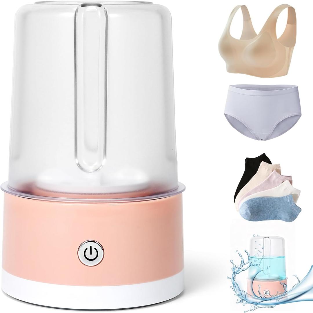 Portable Mini Washing Machine for Underwear & Baby Clothes, Compact, Lightweight Washer for Small Laundry, Apartments, Dorms, Hotels, Camping & Travel (1.2L)