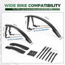 ROCKBROS Bike Fenders for 700C Road Bike/ 26-27.5" MTB,Dual Support Quick-Release, 61*13*13cm
