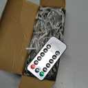 Curtain Lights for Bedroom Wall Light Up Curtains Led String Lights Turquoise Teal Blue Lavender Lilac Purple Twinkle Hanging Fairy Lights Unicorn Mermaid Kawaii Sanrio Teen Room Decor for Girls