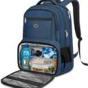 MATEIN Lunch Backpack for Men, 17 Inch Travel Laptop Backpack with Cooler Compartment, Airline Approved Carry On Backpack, Waterproof Computer Bag for Business Work Camping Picnic, Blue