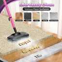 Standable Safe & High Temp Steam Mop Cleaner for Deep Cleaning, Powerful MultiPurpose and Heavy Duty Handheld Steam Cleaner, Detachable Floor Steamer with 18 Accessory for Hardwood Laminate Tile Grout (Black)