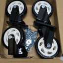 4 inch Caster Wheels Heavy Duty Swivel Casters (Set of 4) with no Brake Max Load Capacity 1200lbs