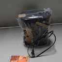 Single Serve One Cup Coffee Maker, for K Cups and Grounds, Mini Coffee Maker with Portable Handle, 6 to 12 Oz Brew Size, for Travel, Camping, Office, RV and Dorm, 120V, Black and Gold