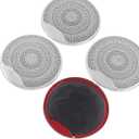4pcs/lot Metal Car Door Speaker Cover Tweeter Audio Loudspeaker Cover AMG Compatible with Mercedes Benz Brabus W212 W213 W205 W207 GLC C/E