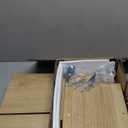 Fluted Bathroom Storage Cabinet, Small Floor Cabinet with 2 Wavy Doors and Adjustable Shelves, Slim Bathroom Organizer with Raised Top, Narrow Toilet Paper Storage for Small Spaces, Natural