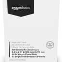 Amazon Basics Multipurpose Copy Printer Paper, 8.5 x 11 Inches , 24 lb, 1 Mega Ream, (800 Sheets), 97 Bright, White