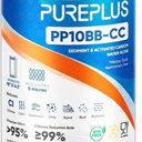 PUREPLUS 5 Micron 10" x 4.5" Whole House FXHTC Sediment and Carbon Water Filter Replacement Cartridge for GXWH40L, GXWH35F, GNWH38S, RFC-BBSA, WRC25HD, PP10BB-CC, RFC-BB, WFHD13001, 3 Pack
