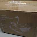 APSMILE Super King Luxury 100% Organic Cotton All Season Down Feather Fibers Comforter, High Fill Power Medium Warmth Duvet Insert (120x120, Ivory White)