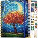 Academic Planner 2026-2027, Hardcover Weekly and Monthly Calendar Planner from July 2026 - June 2027, 8.5" x 11" A4 Large Daily Agenda with Tabs, College School Organizer for Student Teacher, Cosmic Tree of Life