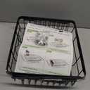 JASIWAY in Sink Dish Drying Rack, Expandable Stainless Steel Dish Drainers for Kitchen Sink, Over Sink Dish Drying Rack with Utensil Holder, 13.1''~16.6''D x 11.8''W, Black