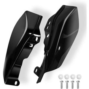 Gloss Black Mid-Frame Air Deflectors Heat Shield, Aluminum Engine Heat Deflectors Kit for 2009-2024 Harley Touring Street Glide Road Glide Electra Glide Road King Ultra Limited Tri Glide CVO