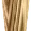 GUSTO Comfy Package [16 oz. - 50 Sets] Insulated Kraft Ripple Paper Hot Cups, Disposable Coffee Cups With Lids - Ideal for Hot Beverages, Travel, and Office Use - (Formerly