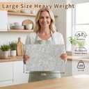 16x12 Inch Carrara Marble Cutting Board for Kitchen, Marble Pastry Slab, White Stone Cutting Board for Dough Kneading, Baking, Rolling, Cheese, White