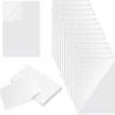Gueevin 100 Pcs 4 x 6 Inch Self Adhesive Display Pockets Peel and Stick Clear Paper Sleeves Wall and Door Communication Clear Adhesive Sheet Protector Letter Size Plastic Sheet Protectors