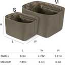 Vercord Handbag Purse Organizer Insert Tote Bag Shaper for Picotin 18/22 with Zipper Pocket Grey Small