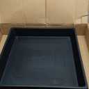 Tierra Garden Square Tray, Durable 1-Piece Drip and Potting Tray for Mixing, Growing and More, 23.5 x3x23.5 (Black)