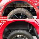 Rear Wheel Well Guards Compatible with Ford F150(Not for Raptor) 2025 2024 2023 2022 2021,2 PCS Rear Wheel Well Liners Tire Protector for 2025 F150 Accessories,Fenders No Drilling Required
