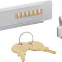 C.R. LAURENCE TDK7AKA CRL Aluminum Stick-On Showcase Lock - Keyed Alike