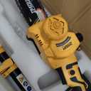 IMOUMLIVE 2-IN-1 Cordless 8 Inch Pole Saw & Chainsaw, 21V 3Ah Battery, 14.7ft Max Reach, 8.3lb Lightweight, Powered Pole Saws for Tree Trimming, Tree Trimmer for Branch Cutting