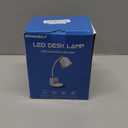 LED Desk Lamp with USB Charging Port Touch Control 3 Color Modes, Stepless Dimming,Eye-Caring LED Table Lamp for Home,Office,Bedroom,Reading,Work,Study,Gooseneck Lamp, 5V, 2.4A (Black)