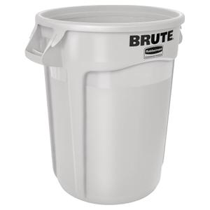 1 Piece Rubbermaid Commercial Products Brute 32G Vented Trash Container, Black, for Restaurants/Landscapers/Construction Sites/Back of House/Offices/Warehouses/Commercial Environments