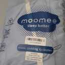 MooMee Bedding Duvet Cover Set 100% Washed Cotton Linen Like Textured Breathable Durable Soft Comfy (Heathered Cornflower Blue, Palatial King/Oversized King 120"x98")