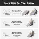 Gardner Pet Dog Stairs for Small Dogs 22.8" H, Curved 5-Step Pet Stairs, Dog Steps for High Bed, Couch (24-30 in) with Durable Non-Slip Waterproof Fabric Cover and CertiPUR-US Certified Foam