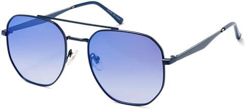 SOJOS Classic Square Aviator Sunglasses for Women Men Retro Hexagon UV400 Protection Shades SJ1222
