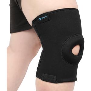 Nvorliy Plus Size Knee Compression Sleeve, Knee Brace for Large Legs Medical Support for Knee Pain Relief, Arthritis, Sports Exercise, Injury & Post-Surgery Recovery, Fit Men and Women (2XL)