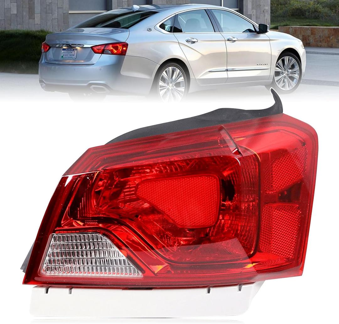 Lochnchn Rear Tail Lights Compatible with Chevy Impala 20142020 Outer Taillight Assembly Brake Lamp Right Passenger Side Replace 84247727 GM2805116