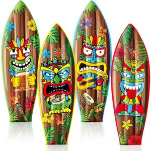 4 Pcs Inflatable Surf Board Inflatable Luau Party Decorations Blow up Surfboard
