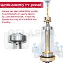 GELASKA 2 Pack 587819701 Spindle Assembly Kit with 532199789 Pulley Replaces 187292, 192870, 187281, 587820301, 532187292, 539112057, 587125401, 587256401, 532187281, 532192870, 532192872, 587253301