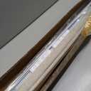 LazBlinds No Drill TDBU Roman Shades, Blackout - Beige, 32" W x 48" H