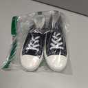 DSWED Kids Canvas Sneakers Lightweight Breathable Shoes High Top Casual Walking Shoes Black Size 4
