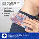 Thrive Reusable Gel Ice Packs for Injuries & Inflammation - Cold Therapy Gel Ice Pack for Back, Knee & Neck Relief - Hot & Cold Compress for Surgery Recovery - 2 Count, 7.5 x 5 in, Blue