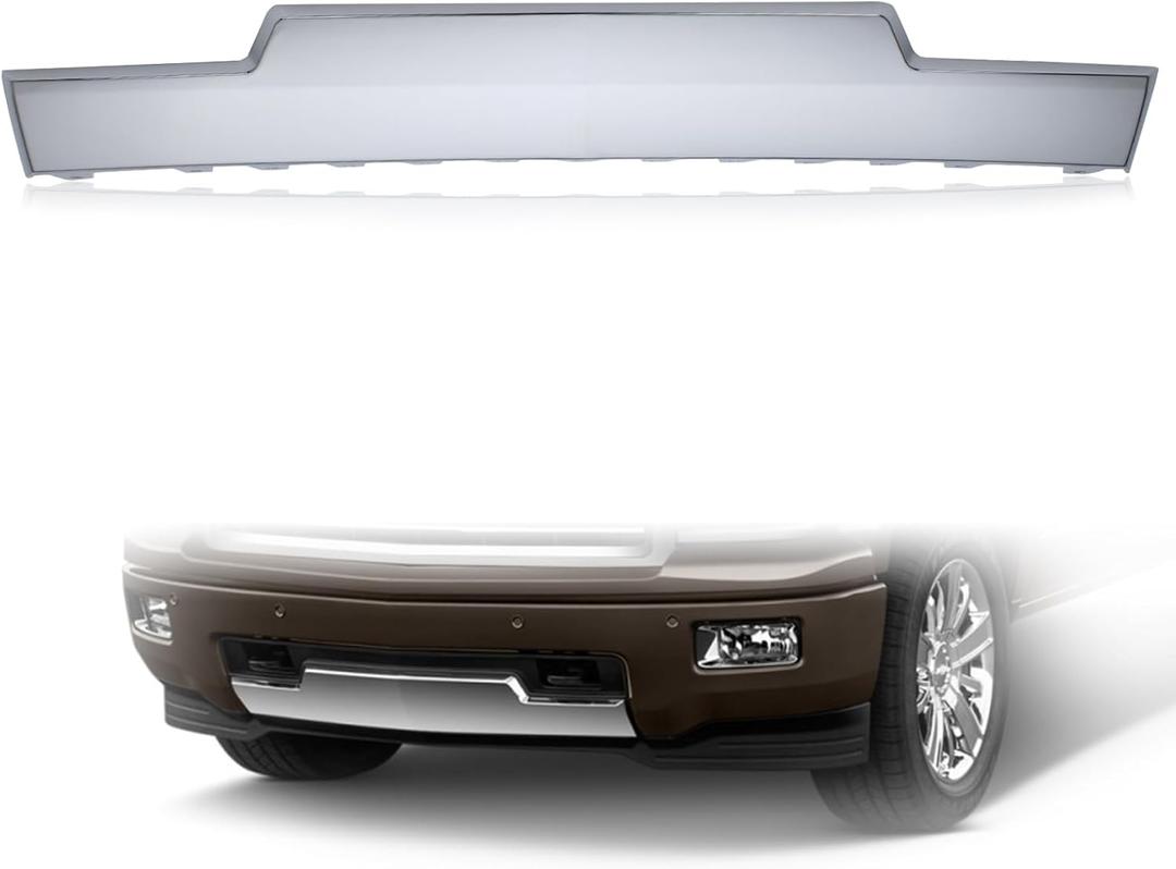 Front Bumper Skid Plate Chrome Compatible with 2014 2015 Chevy silverado 1500 2015 Cadillac Escalade Replace 22944882 GM1087249