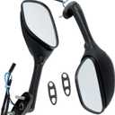 labwork Black Mirrors Smoke Turn Signals Replacement for Suzuki GSXR600 GSXR750 2006-2015, GSXR1000 2005-2015