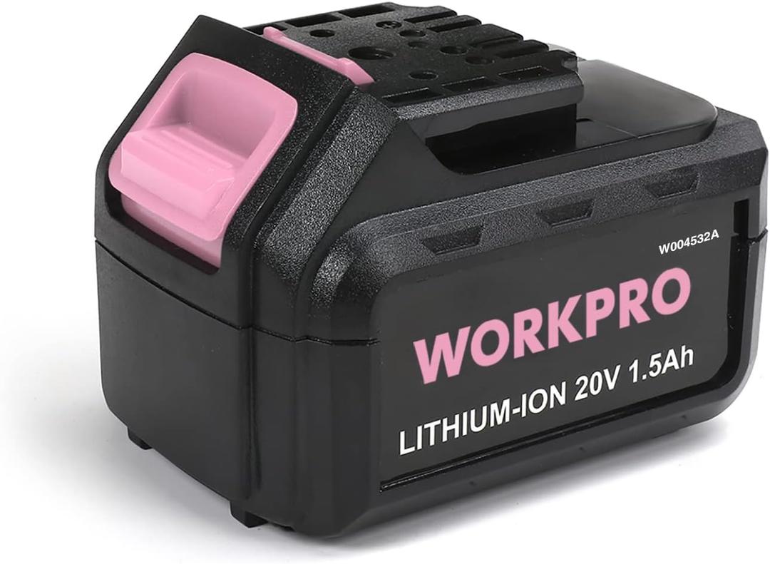 WORKPRO 20V Replacement Li-ion Battery for 20V Pink Cordless Drill Driver