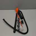 3GPM Portable Fluid Transfer Siphon Pump with Oil Pipeline(Orange Red)