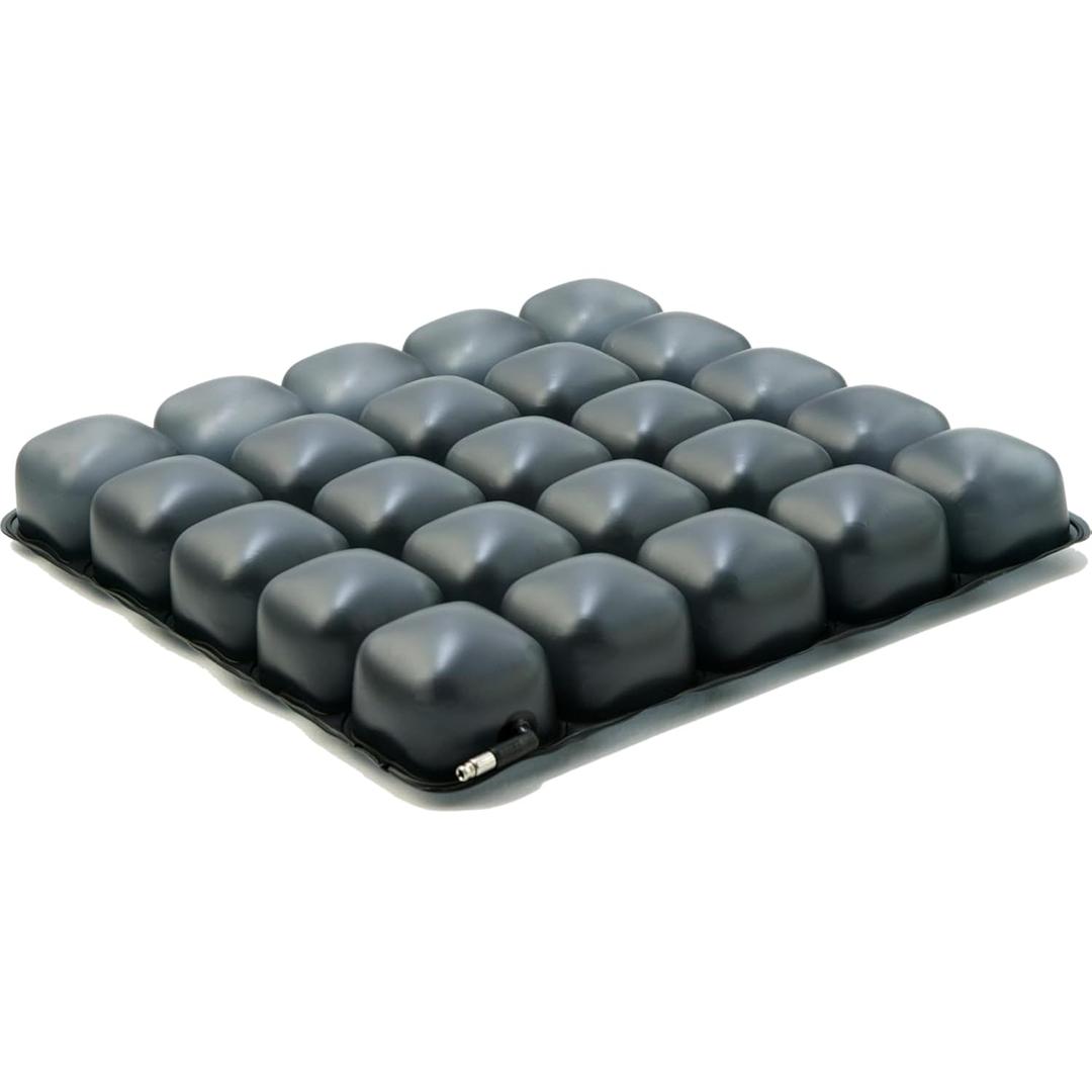 Roho Mosaic Seat Cushion, Inflatable Air Cushion for Wheelchair or Office Chair, Adjustable Comfort Support, Heavy-Duty Non-Slip Cover, Portable Design, 18 x 18 Inch