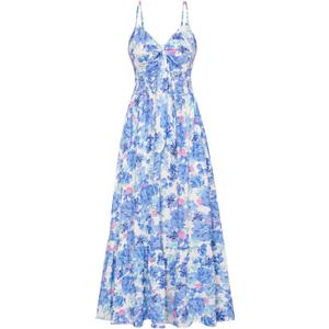 GRACE KARIN Womens Summer Floral Maxi Dresses 2026 Long Flowy Boho Dress Beach Vacation Sundresses Casual Clothes with Pocket, S