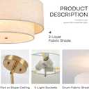 18-inch 3-Light Double Drum Chandelier for Dining Room, Bedroom