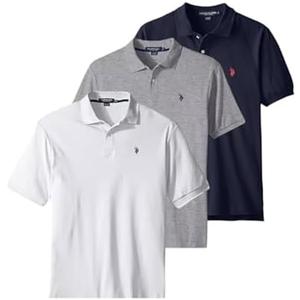 U.S. Polo Assn. 3 Pack Men's Classic Polo Shirt, XL