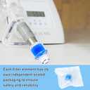 HME Heat Moisture Exchange Filter Compatible with Z1, Z2 HME Humidification Solution Filter Fit 22mm Diameter Tubing, Individually Sealed Packaging by TOMOON, 20 Pack